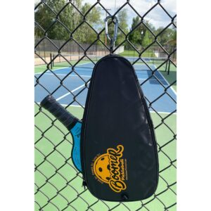 Boomer Pickleball Paddle Carry Case - Keep your paddle clean, dry and protected - Convenient carrying strap and D-clip for attaching to fences and hooks.