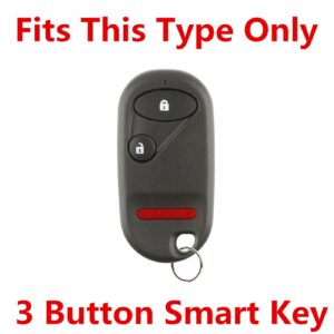 RPKEY Silicone Keyless Entry Remote Control Key Fob Cover Case Protector Replacement Fit for Honda Accord Element Civic Pilot 72147-S5A-A01 NHVWB1U523 NHVWB1U521 A269ZUA106 72147-S04-A01(Gules)