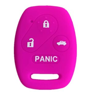 Rpkey Silicone Keyless Entry Remote Control Key Fob Cover Case protector Replacement Fit For Honda Accord Accord Crosstour CR-V Civic Element Pilot OUCG8D-380H-A N5F-S0084A N5F-A05TAA(Violet)