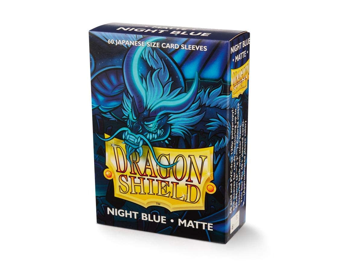 Dragon Shield Matte Mini Japanese Night Blue 60 ct Card Sleeves Individual Pack …