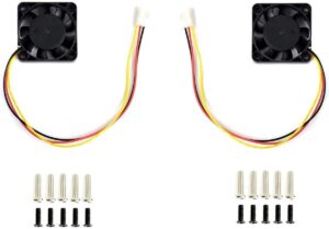 2 pack dedicated dc 5v cooling fan compatible with nvidia jetson nano developer kit and b01 version 3pin reverse-proof connector 40mm×40mm×10mm fan