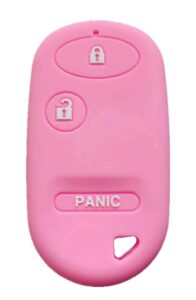 rpkey silicone keyless entry remote control key fob cover case protector replacement fit for honda accord element civic pilot 72147-s5a-a01 nhvwb1u523 nhvwb1u521 a269zua106 72147-s04-a01(pink)