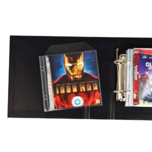 Tarifold Protective Sleeve for Blue-ray Storage with Binder Holes, Closing Flap, and Space for Cover - 50/Pack (10286)