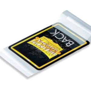 2 Packs Dragon Shield Sealable Inner Sleeve Clear Standard Size 100 ct Card Sleeves Individual Pack