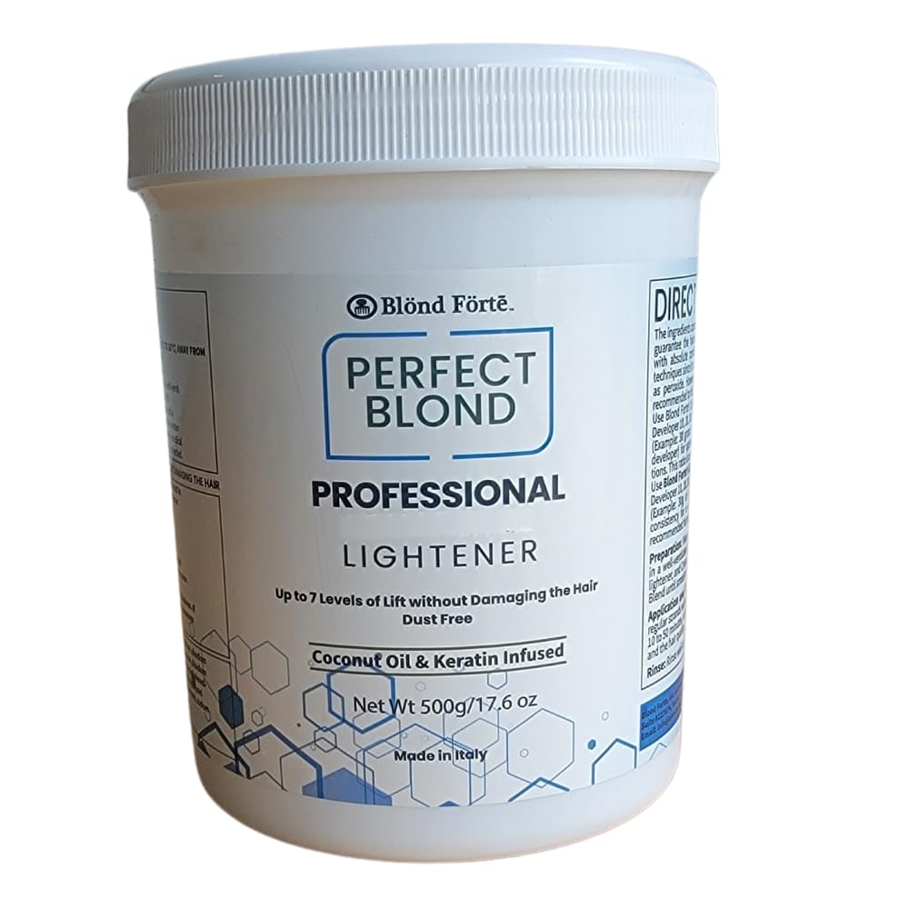 1.1 Pound Tub (17.6 Ounce) Perfect Blond Extra Strength Professional Hair Dye Toner Lightener Bleach - Made in Italy