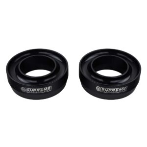 supreme suspensions - 3" front leveling kit for 1997-2003 ford f-150 and 1998-2007 ford ranger 2wd t6 billet aluminum coil spring lift spacers (black)