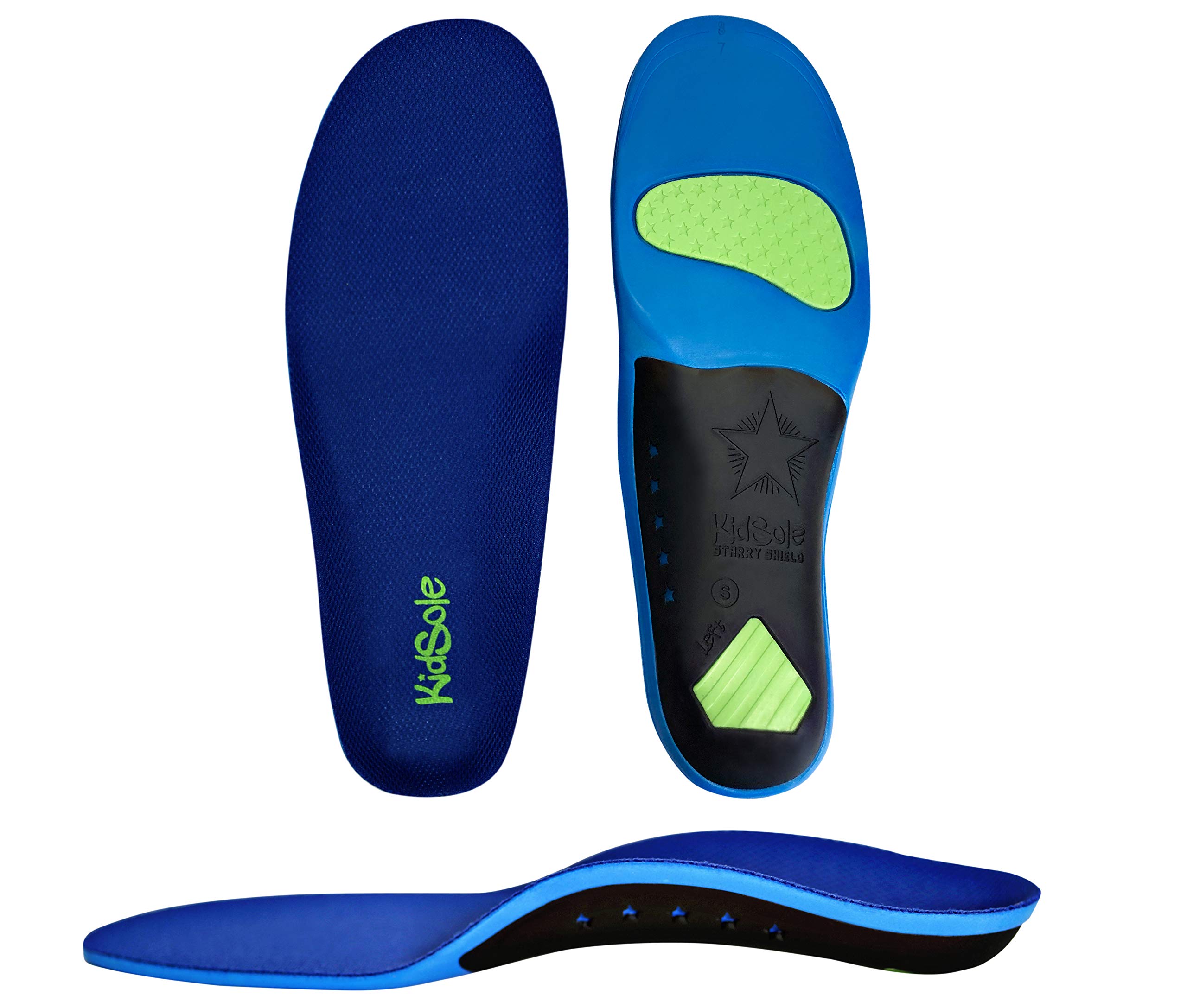 KidSole Children's Starry Shield Arch Support Insole for Comfort, Cushion, and Arch Support ((26 CM) Teenage Size 6.5-8.5)