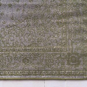 Unique Loom Bromley Collection Area Rug - Midnight (7' 10" x 11' Rectangle, Green/ Ivory)