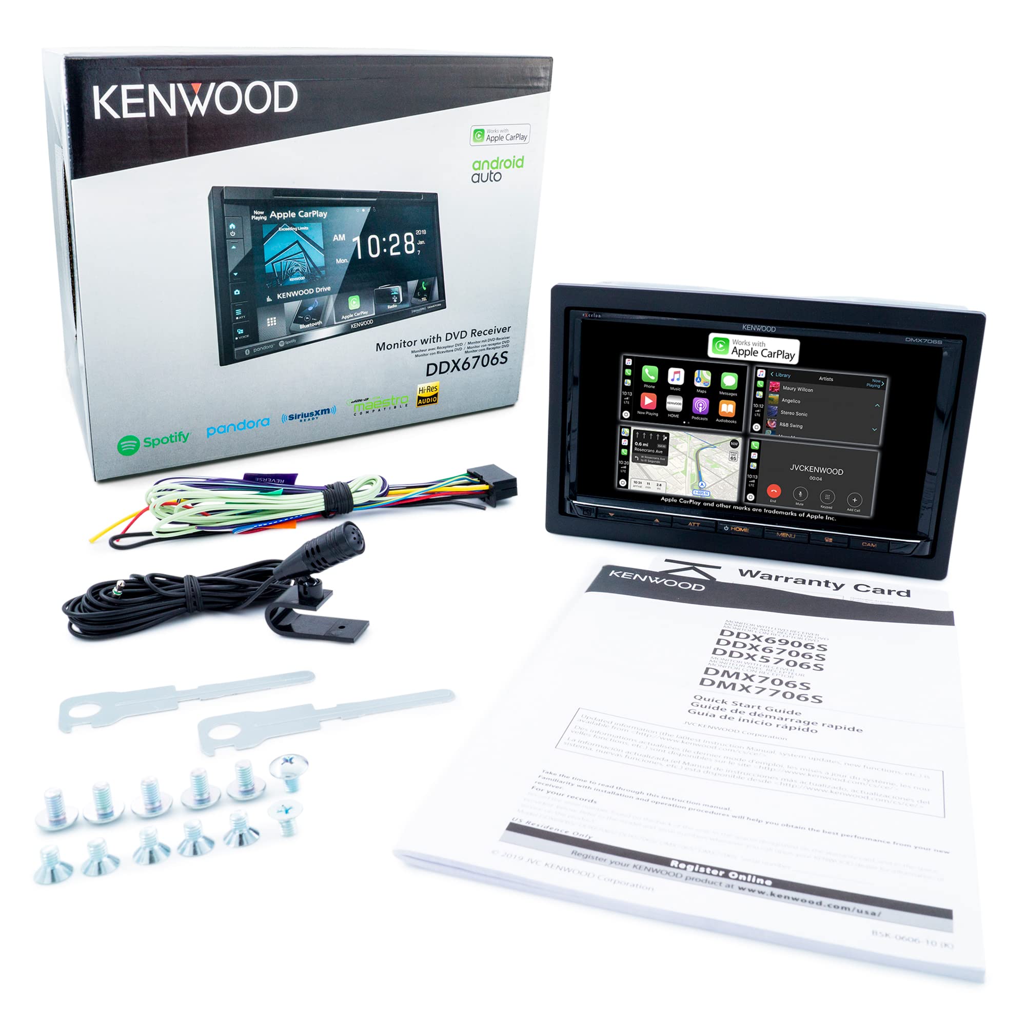 Kenwood 7" Digital Media Receiver with Apple CarPlay and Android Auto