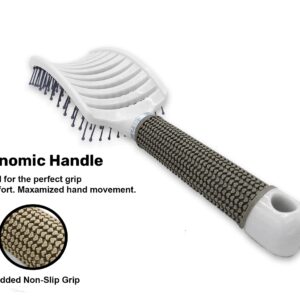 Curved Vented Hair Brush,Vent Brush, Styling for Thick Long Hair, Detangling Massage Brush for Women or Men, Fast Drying Blow Dryer Brush Wet/Dry