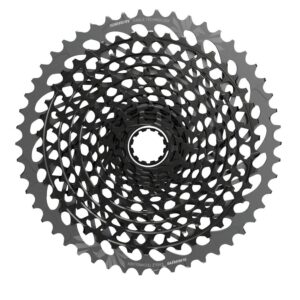 sram x01 eagle axs xg-1295 cassette - 12-speed, 10-50t, polar grey, for xd driver body