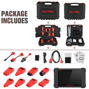 Autel MaxiDAS DS808 KIT: 2024 Classic Full System Bidirectional & Functional Tests Scan Tool, w/ $200-Valued Adaptors, Upgrade of DS708 ECU Coding as MaxiSYS MS906 31+ Service Support AutoAuth MV108S