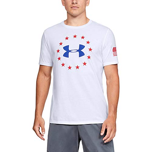 Under Armour Men's UA Freedom Logo T-Shirt SM White