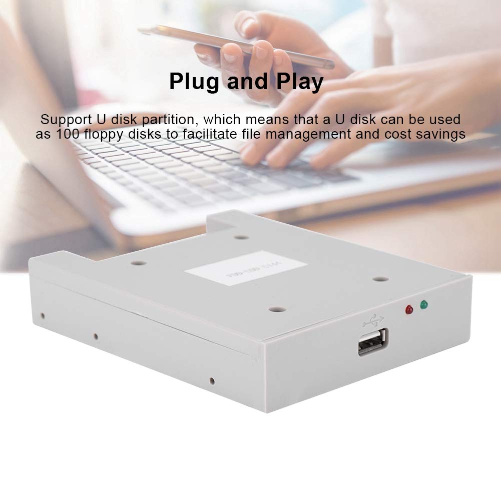 3.5 Inch 1.44MB USB SSD Floppy Drive Emulator Plug and Play for Industrial Controllers, Computers, Data Machine Tools