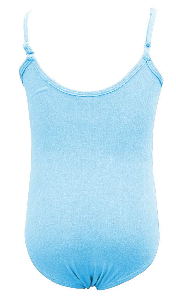 Dancina Girls Leotard Camisole - Body Suit for Gymnastics Training 4 Light Blue