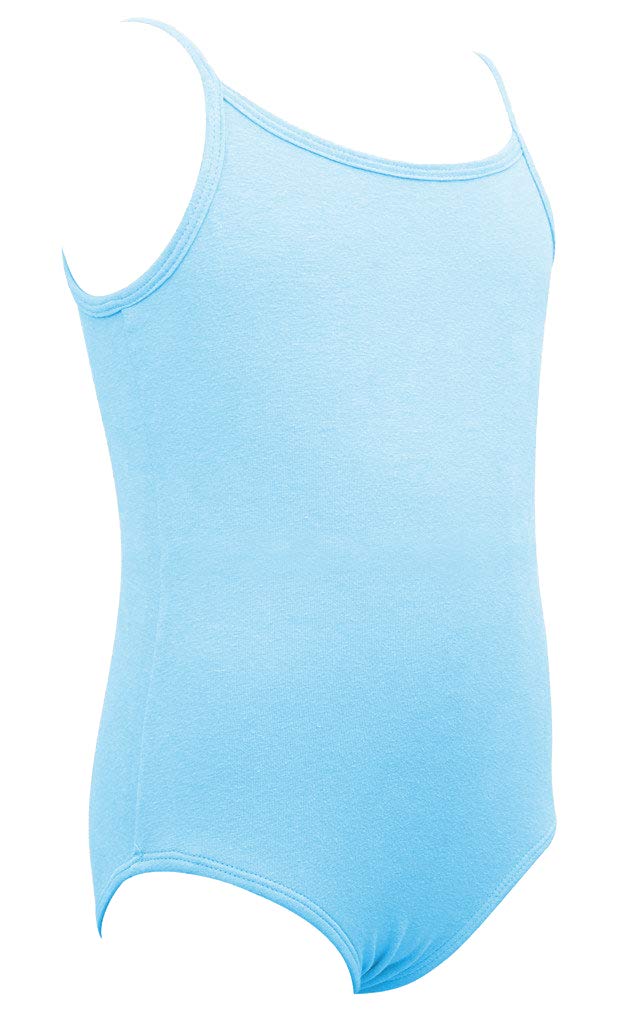 Dancina Girls Leotard Camisole - Body Suit for Gymnastics Training 4 Light Blue