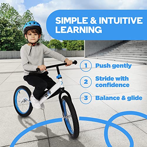 Bixe Balance Bike: for Big Kids Aged 4, 5, 6, 7, 8 and 9 Years Old - No Pedal Sport Training Bicycle | 16inch Wheel