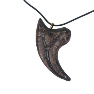 Mid-Land Scientific adults Velociraptor Dinosaur Claw Pendant Necklace (344-2)