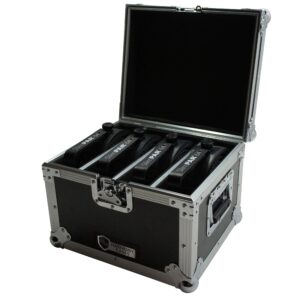 harmony audio cases hc4slimpar64 light flight road case compatible with chauvet slimpar 64 x 4
