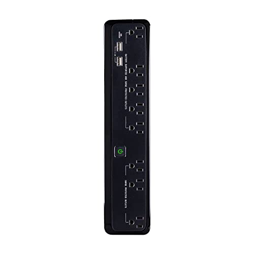 CyberPower SL700U Standby UPS System, 700VA/370W, 8 Outlets, Slim Profile, Black