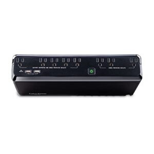 CyberPower SL700U Standby UPS System, 700VA/370W, 8 Outlets, Slim Profile, Black