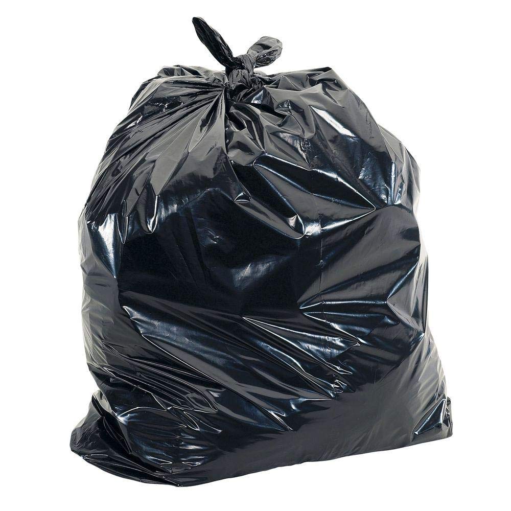 HDX 50 gal. Black Wave Cut Trash Bags (50-Count) (Packaging may Vary)