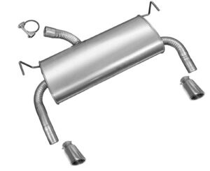 rear muffler with chrome tips replacement part for ford escape 2013-2019