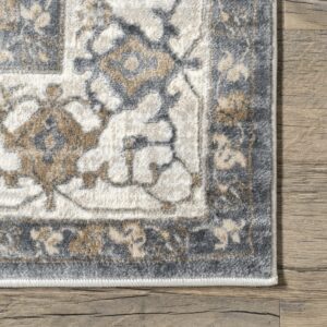 nuLOOM Sian Persian Vintage Medallion Area Rug, 5x8, Beige