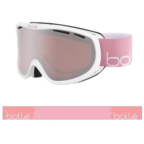 Bolle Sierra White Pink Shiny/Vermillon Gun Cat.2 | Small-Medium - Snow Goggles Feminine-Adult