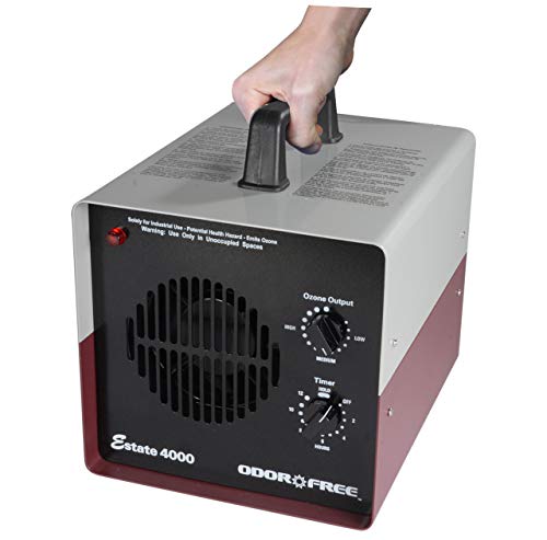 OdorFree Estate 4000 Ozone Generator for Eliminating Odors from Large Homes & Offices, Townhouses and Commercial Spaces at their Source - Easily Treats Up To 4000 Sq Ft