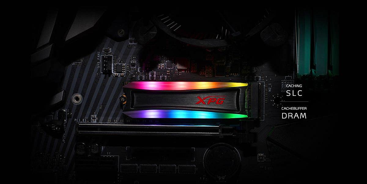 XPG S40G 1TB RGB 3D NAND PCIe Gen3x4 NVMe 1.3 M.2 2280 Internal SSD (AS40G-1TT-C)