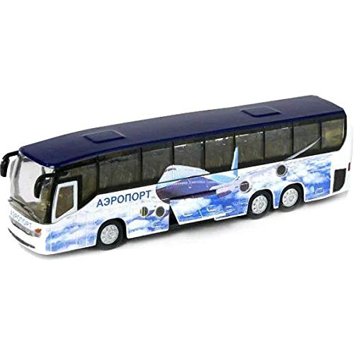1:50 Scale Diecast Metal Model Bus Man Lion's Coach Russian Airflot - Collectible Die-cast Toy Cars
