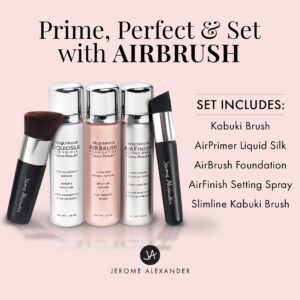 Magic Minerals AirBrush Foundation System by Jerome Alexander - Complete 5pc Spray Makeup Set with Foundation, Primer, and Setting/Finishing Spray - for Smooth, Radiant Skin (Fair)