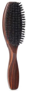 perfehair 100% wild natural boar bristle hair brush with wooden handle for men and women's thin, fine hair