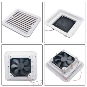 MASO 12V Cooling Exhaust Fan Air Vent Ventilation for Motorhome RV Caravan - Strong Wind Type