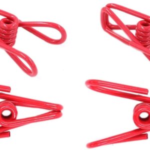 30 Pcs 2 Inch Red Chip Clips, PVC Coating High Elasticity Strength Clothes Pins, Food Clips and Bag Clips