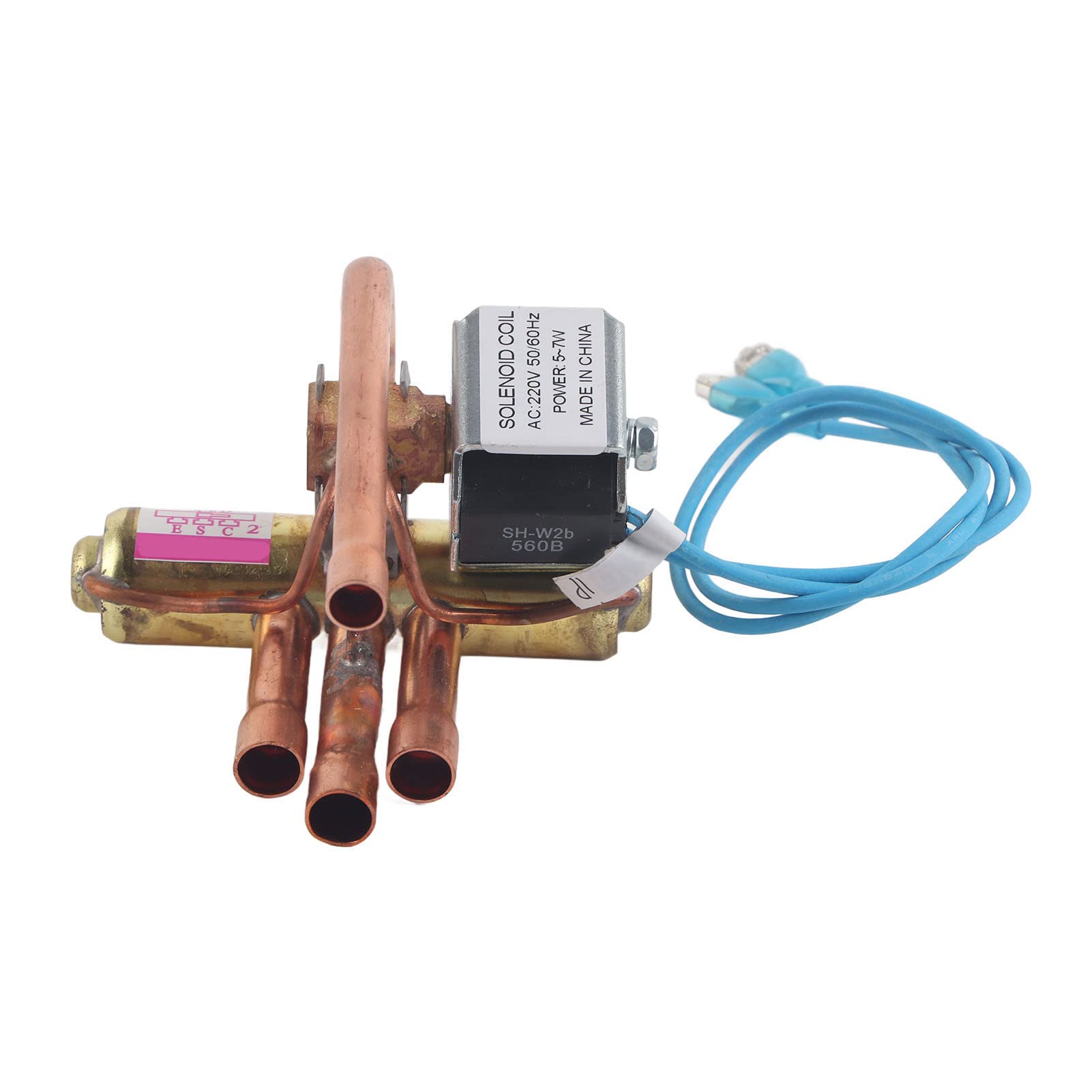 Fdit Air Conditioning Four-way Reversing Valve Copper Refrigeration Service Maintenance Accessory (1P)