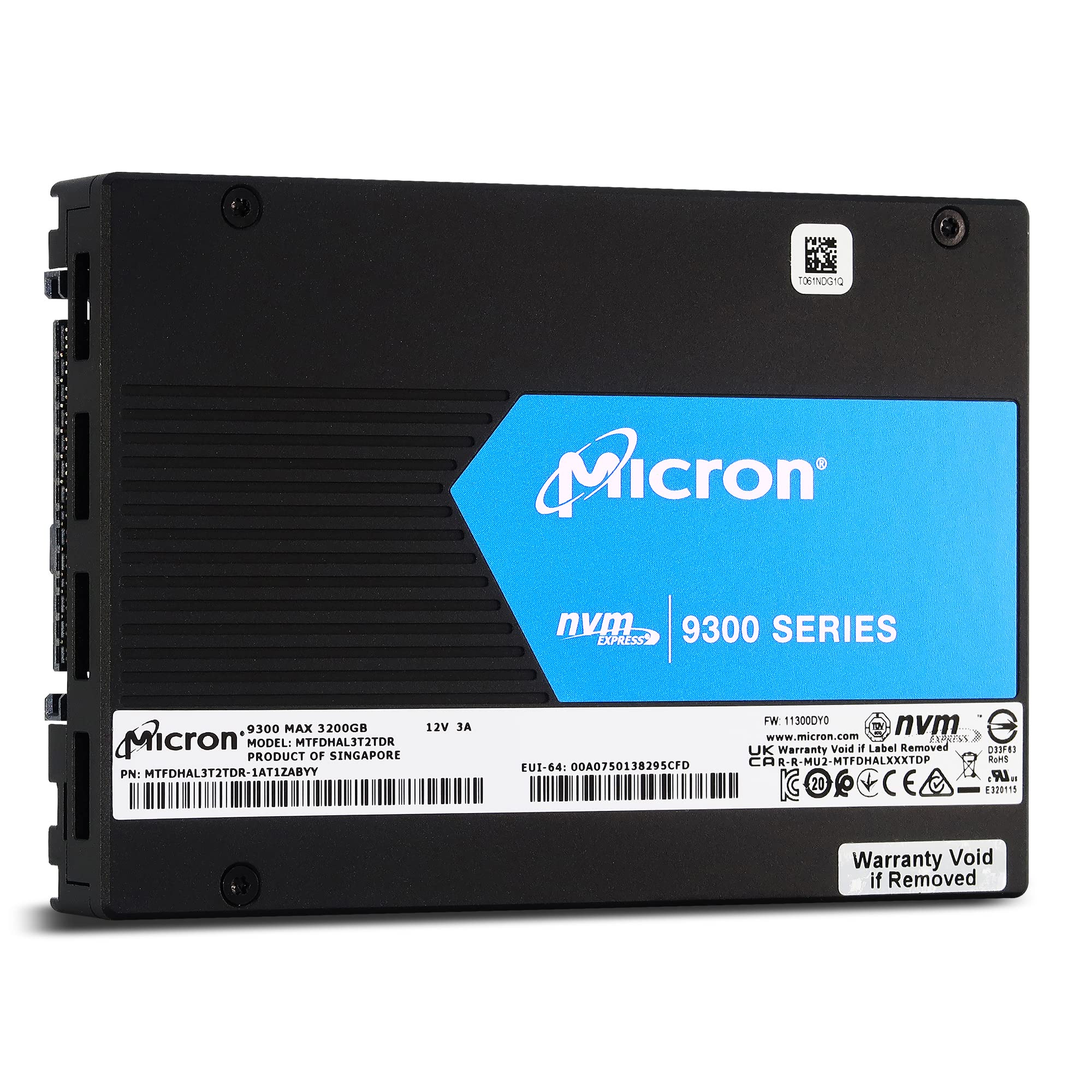 Micron 9300 Max 3.2TB NVMe U.2 Enterprise Solid State Drive