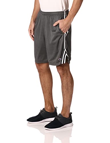 Champion Men's Lacrosse Short, granite Heather, LARGE