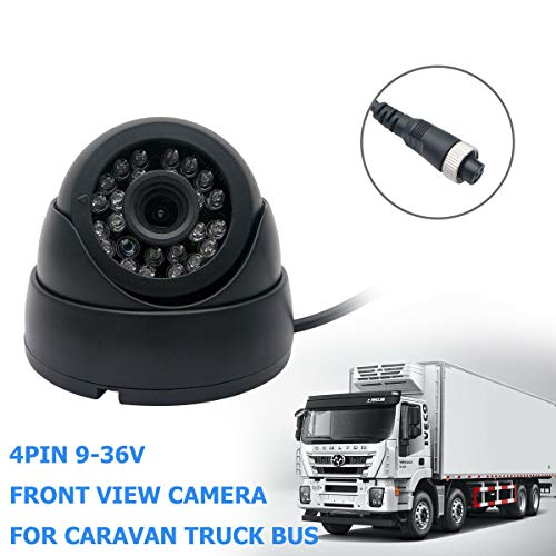 Universel MASO Front View Camera for Car Bus Truck Trailers Caravan Camper Heavy Reverse Black 4 PIN 9V-36V