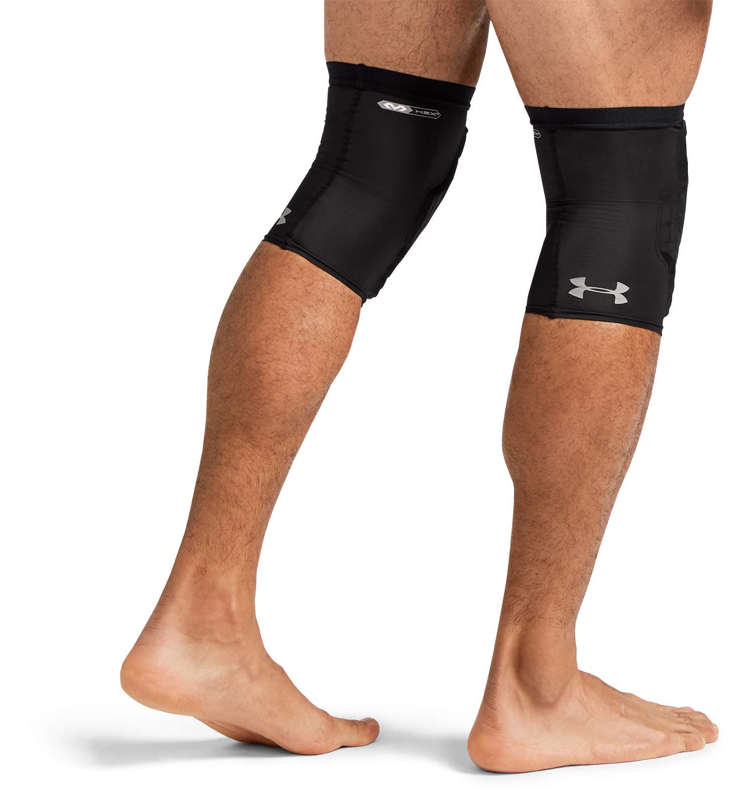 Under Armour Pro Hex Padded Knee Sleeves for Football, Basketball, Volleyball and More, Youth & Adult Sizes, Sold as Pair