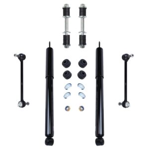 Detroit Axle - 8pc Struts Shocks Kit for 2006-2007 Ford Focus [NOT Fit Wagon] Complete 2 Struts with Coil Spring 2 Shock Absorbers 4 Front Rear Sway Bar Links Replacement Ready Struts Assembly