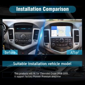 SYGAV Android 11 Car Stereo for 2008-2015 Chevrolet Chevy Cruze Radio Upgrade Built-in Carplay Android Auto 8 Inch Touch Screen GPS Navigation Head Unit