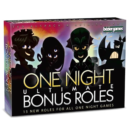 Bezier Games One Night Ultimate Bonus Roles, New Roles for One Night Ultimate Werewolf, Family Friendly Party Game, Fun Game for Kids & Adults