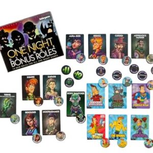 Bezier Games One Night Ultimate Bonus Roles, New Roles for One Night Ultimate Werewolf, Family Friendly Party Game, Fun Game for Kids & Adults