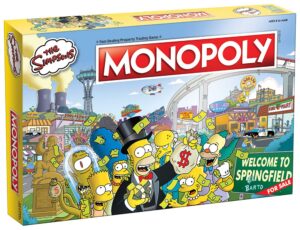 monopoly the simpsons board game | based on fox series the simpsons | collectible simpsons merchandise | themed classic monopoly game