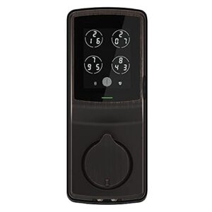 Lockly Secure Pro, Wi-Fi Smart Deadbolt, Keyless Entry Door Lock, PIN Genie® Keypad, 3D Biometric Fingerprint Sensor, Auto Lock - Venetian Bronze (PGD728WVB)