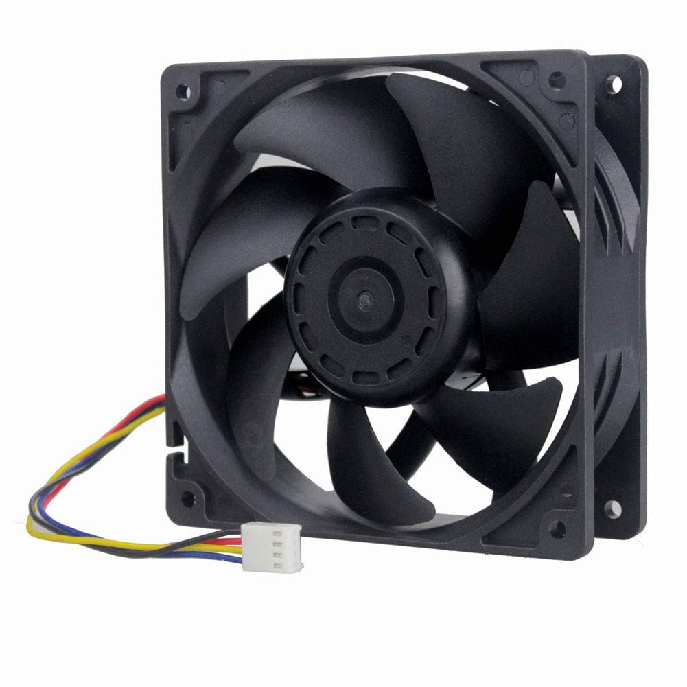 Wathai 12038 120mm x 38mm PWM Computer PC Case Fan 12V 4pin 5300rpm High Airflow Duall Ball CFM FG DC Brushless Cooling Fan