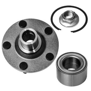 TUCAREST 518515 x2 Front Wheel Bearing and Hub Compatible with 2001-2006 2007-2012 Fo-rd Escape /01-11 Ma-zda Tribute /2005-2011 Me-rcury Mariner [5 Lug;Hub Repair Kit]