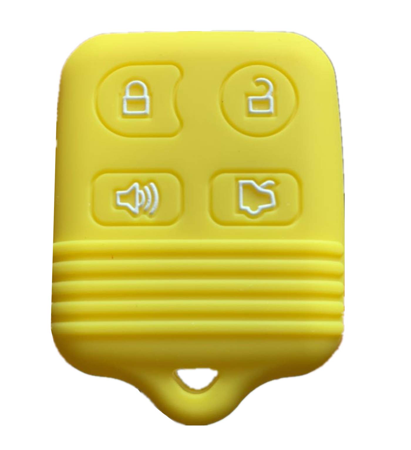 Rpkey Silicone Keyless Entry Remote Control Key Fob Cover Case protector Replacement Fit For Ford Mustang Edge Escape Expedition Explorer Focus Escort Lincoln Mercury CWTWB1U331 GQ43VT11T(yellow)